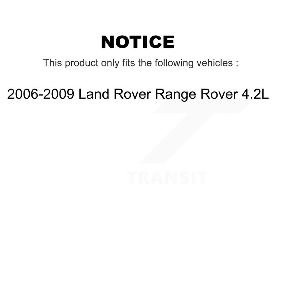 Front Rear Brake Pads Wear Sensor (4 Pack) For 2006-2009 Land Rover Range 4.2L KSE-100221
