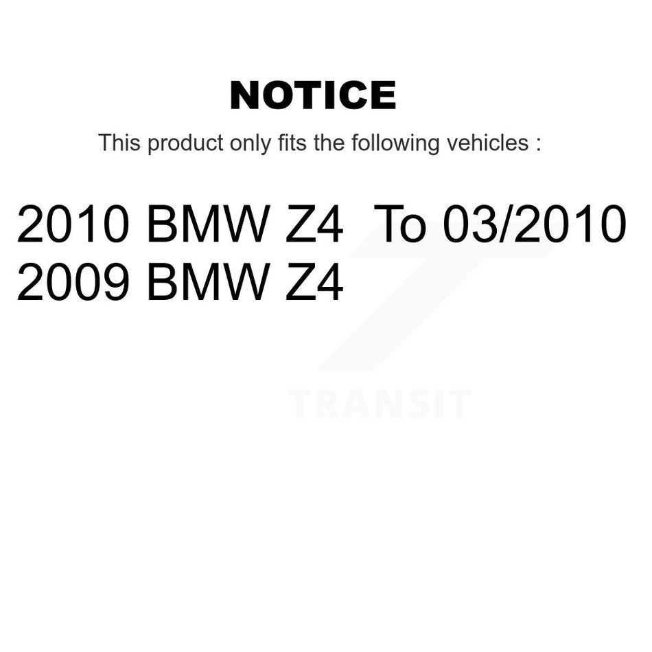 Front Rear Brake Pads Wear Sensor (4 Pack) For BMW Z4 KSE-100231