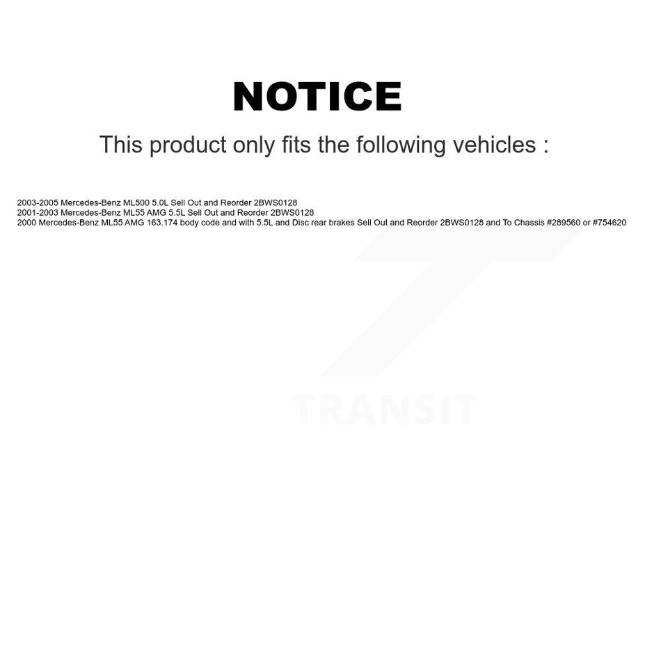 Front Rear Brake Pads Wear Sensor (4 Pack) For Mercedes-Benz ML500 ML55 AMG KSE-100234