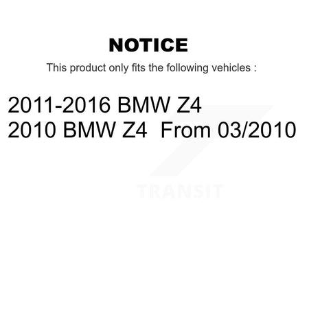 Front Rear Brake Pads Wear Sensor (4 Pack) For BMW Z4 KSE-100235