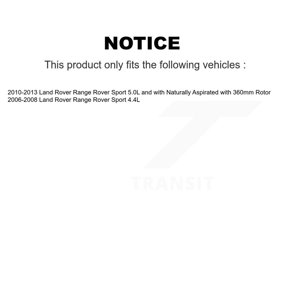 Front Rear Brake Pads Wear Sensor (4 Pack) For Land Rover Range Sport KSE-100243