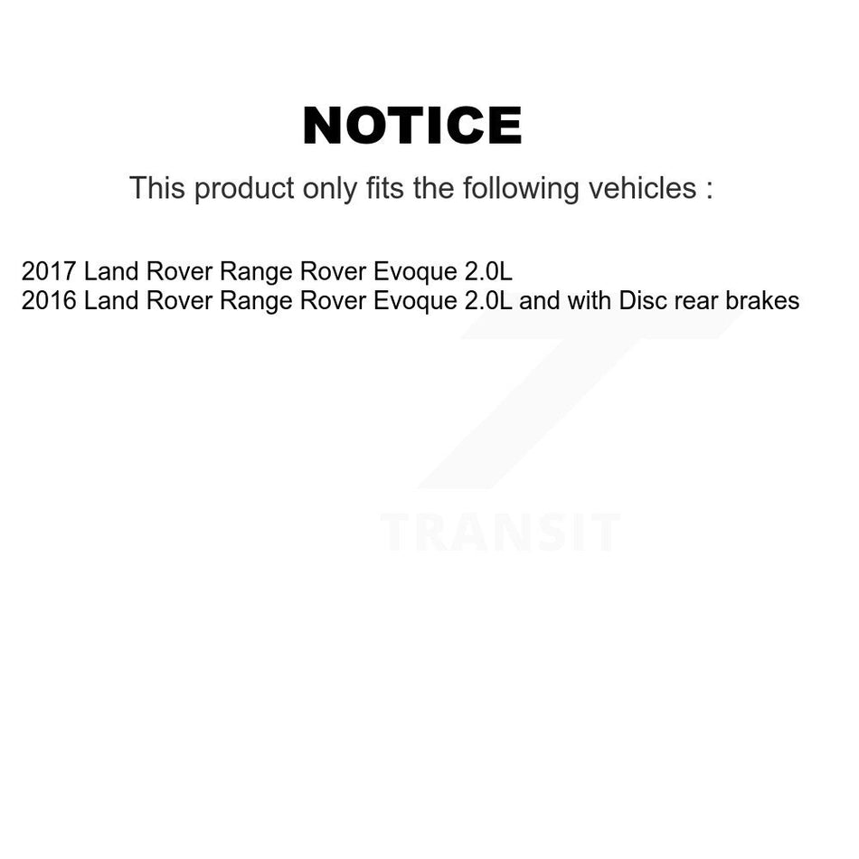 Rear Brake Pads Wear Sensor (2 Pack) For Land Rover Range Evoque KSE-100257