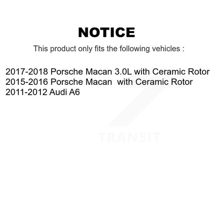 Rear Brake Pads Wear Sensor (2 Pack) For Porsche Macan Audi A6 KSE-100260