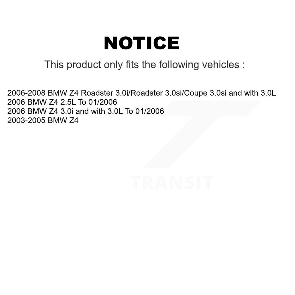 Rear Brake Pads Wear Sensor (2 Pack) For BMW Z4 KSE-100262