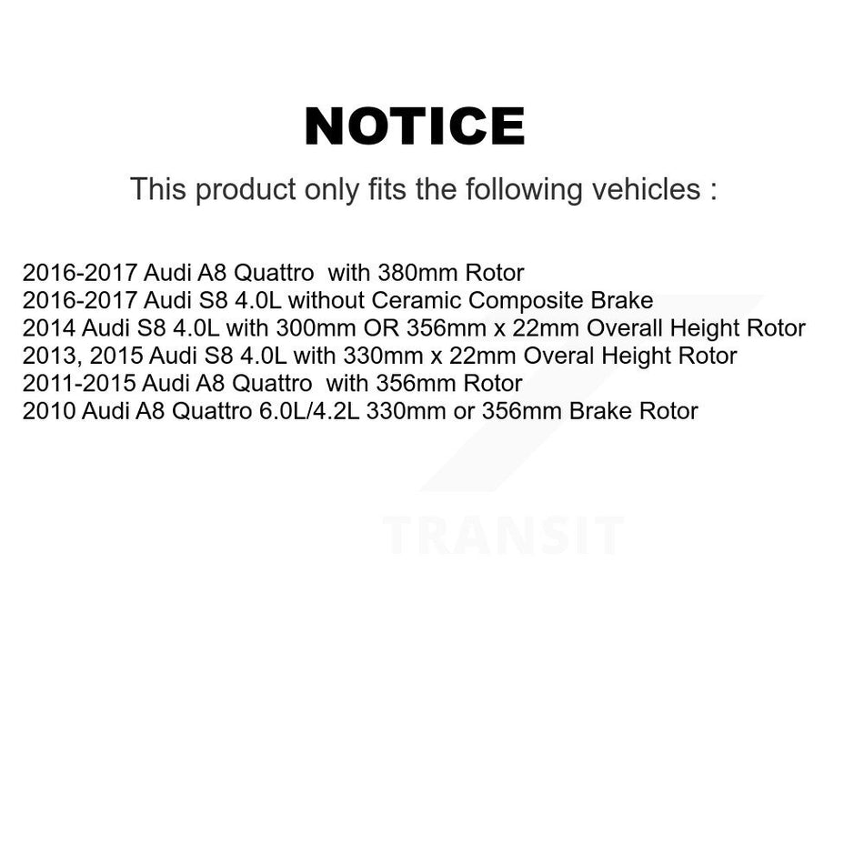 Rear Brake Pads Wear Sensor (2 Pack) For Audi A8 Quattro S8 KSE-100269