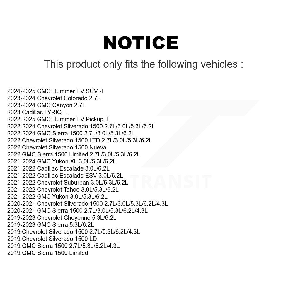 Rear Brake Pads Wear Sensor (2 Pack) For GMC Chevrolet Silverado 1500 Sierra Limited XL KSE-100270