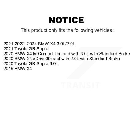 Rear Brake Pads Wear Sensor (2 Pack) For BMW X4 Toyota GR Supra KSE-100277