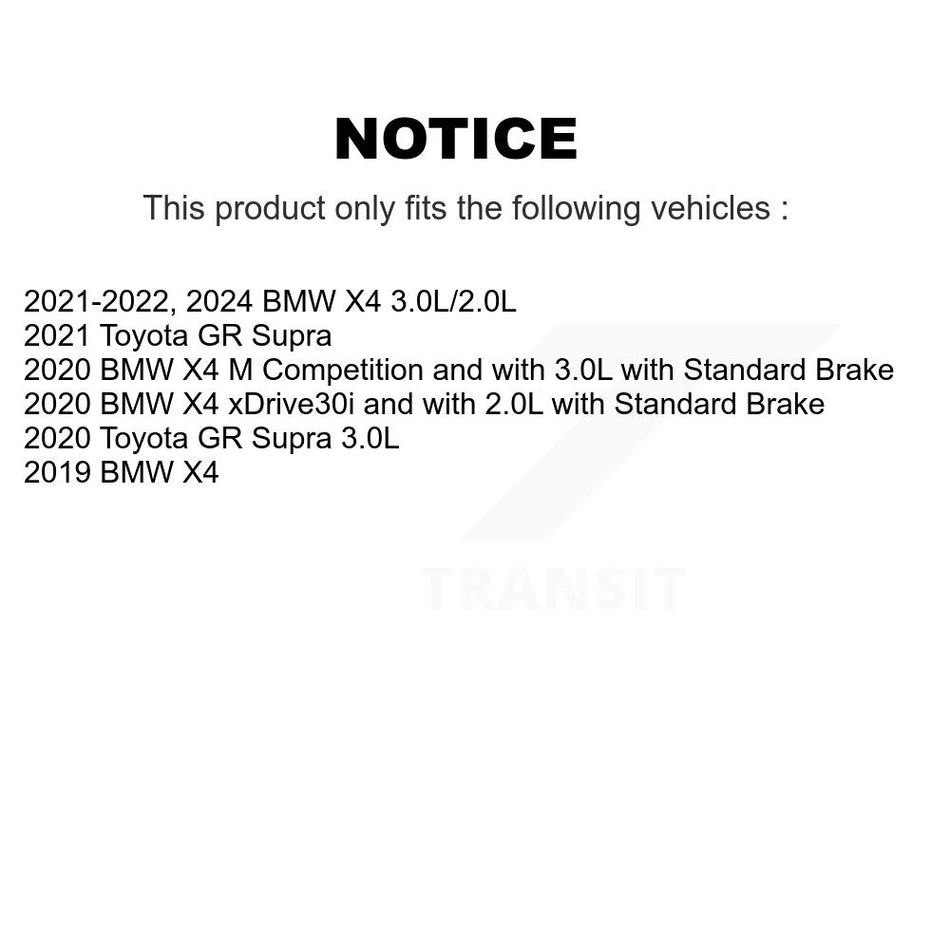 Rear Brake Pads Wear Sensor (2 Pack) For BMW X4 Toyota GR Supra KSE-100277