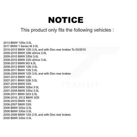 Rear Brake Pads Wear Sensor (2 Pack) For BMW 323i 328i 128i 335i xDrive 328xi M3 325i 1 M KSE-100279