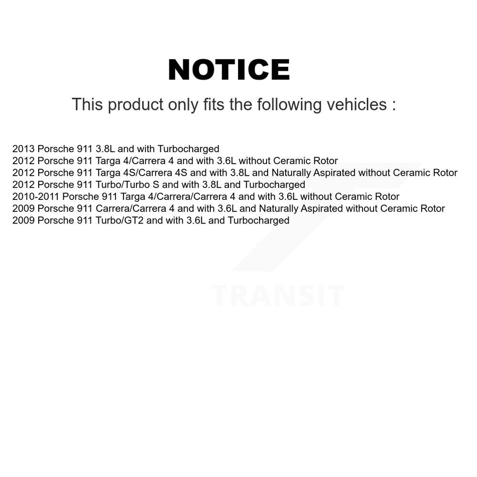 Rear Brake Pads Wear Sensor (2 Pack) For Porsche 911 KSE-100281