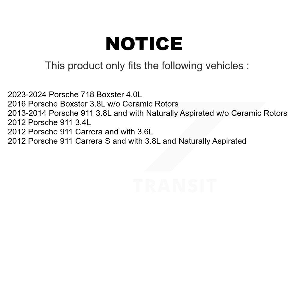 Rear Brake Pads Wear Sensor (2 Pack) For Porsche 911 718 Boxster KSE-100282