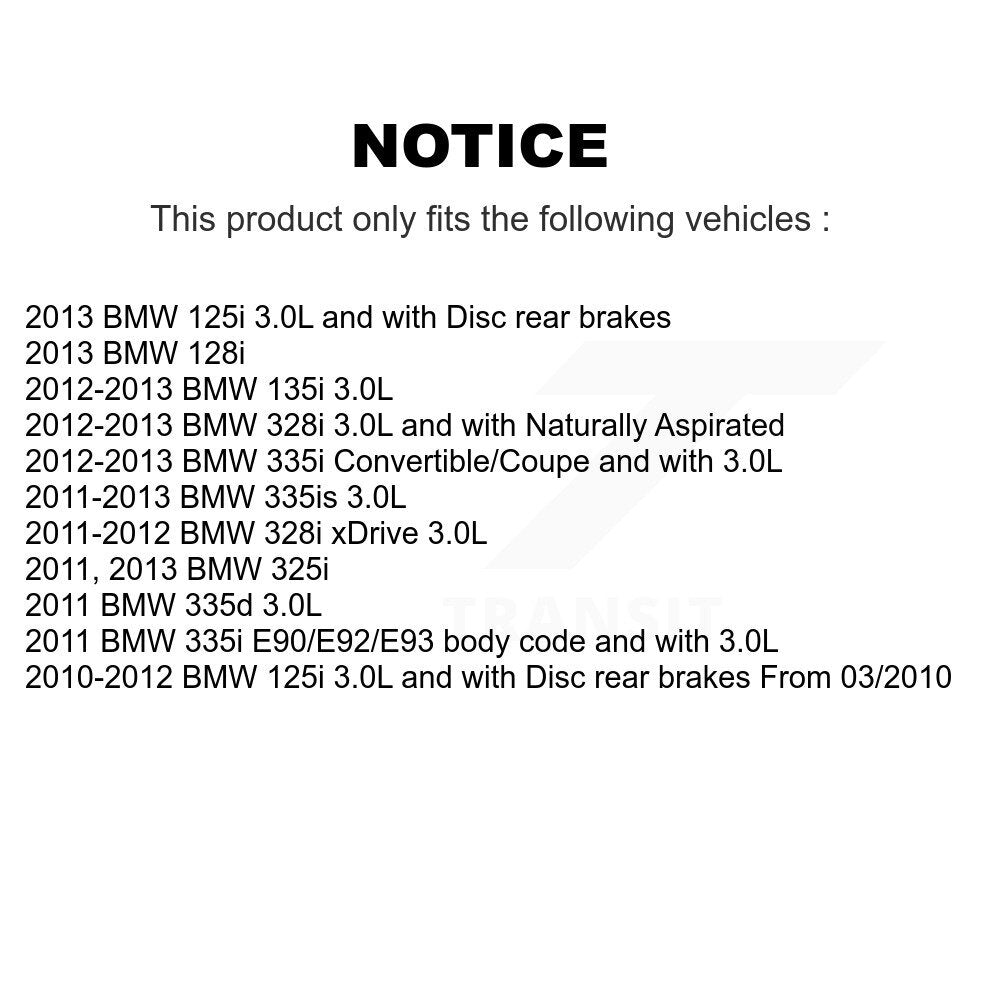 Rear Brake Pads Wear Sensor (2 Pack) For BMW 328i xDrive 335i 335is 135i 128i 335d 125i KSE-100288