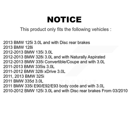 Rear Brake Pads Wear Sensor (2 Pack) For BMW 328i xDrive 335i 335is 135i 128i 335d 125i KSE-100288