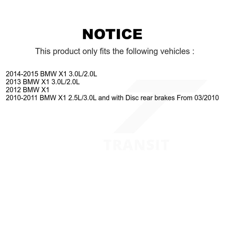 Rear Brake Pads Wear Sensor (2 Pack) For BMW X1 KSE-100292