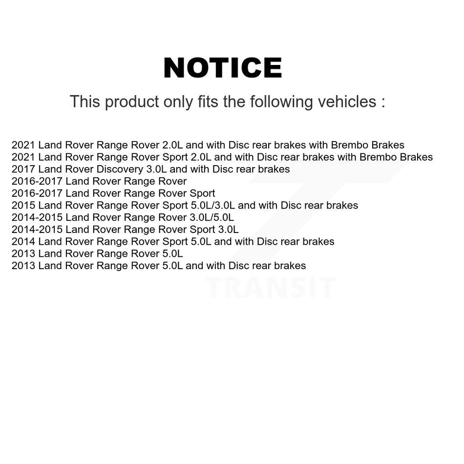 Rear Brake Pads Wear Sensor (2 Pack) For Land Rover Range Sport Discovery KSE-100298