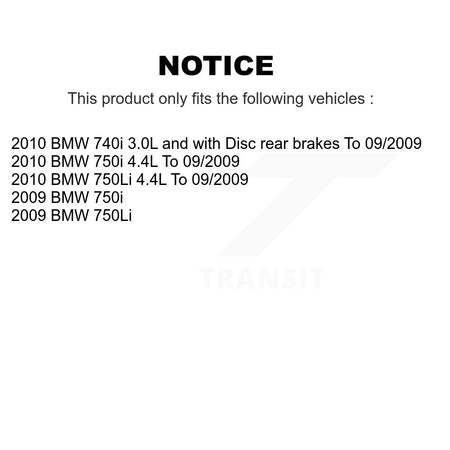 Rear Brake Pads Wear Sensor (2 Pack) For BMW 750i 750Li 740i KSE-100320