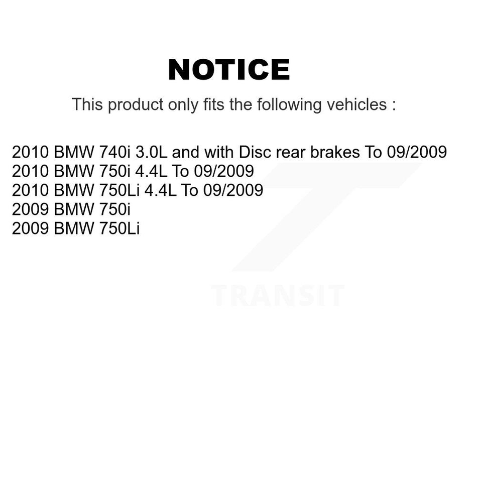 Rear Brake Pads Wear Sensor (2 Pack) For BMW 750i 750Li 740i KSE-100320