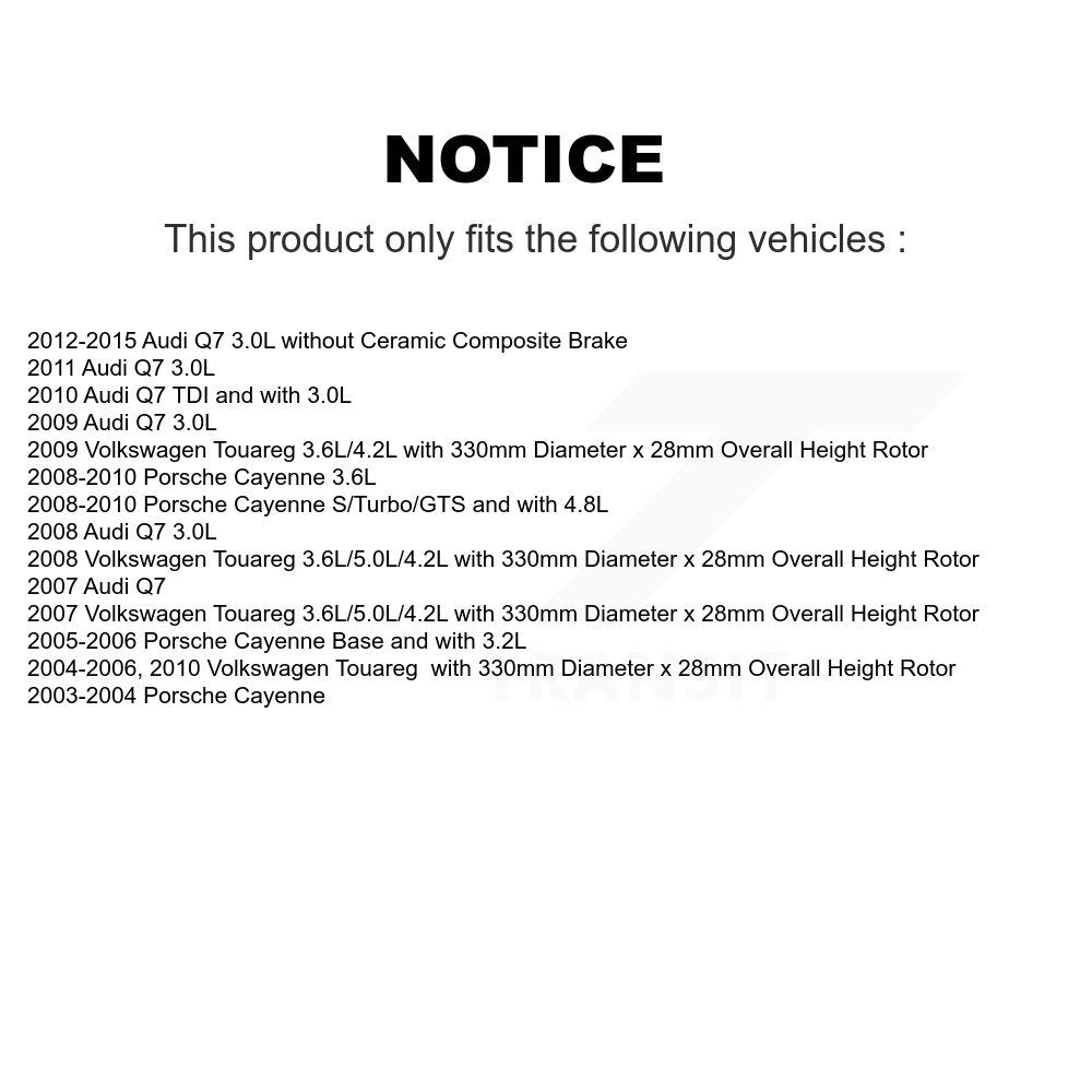 Rear Brake Pads Wear Sensor (2 Pack) For Audi Q7 Porsche Cayenne Volkswagen Touareg KSE-100330