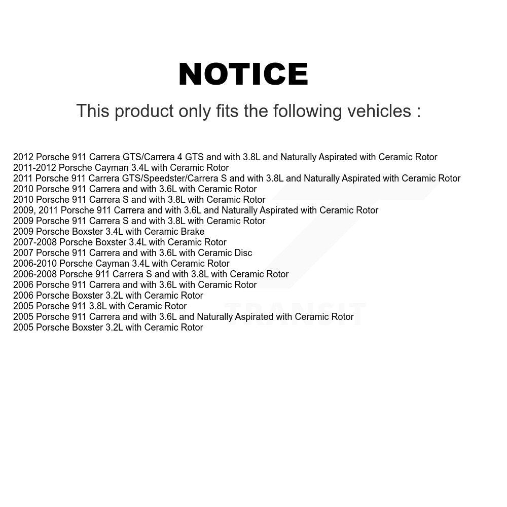 Front Brake Pads Wear Sensor (2 Pack) For Porsche 911 Boxster Cayman KSE-100351