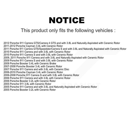 Front Brake Pads Wear Sensor (2 Pack) For Porsche 911 Boxster Cayman KSE-100351