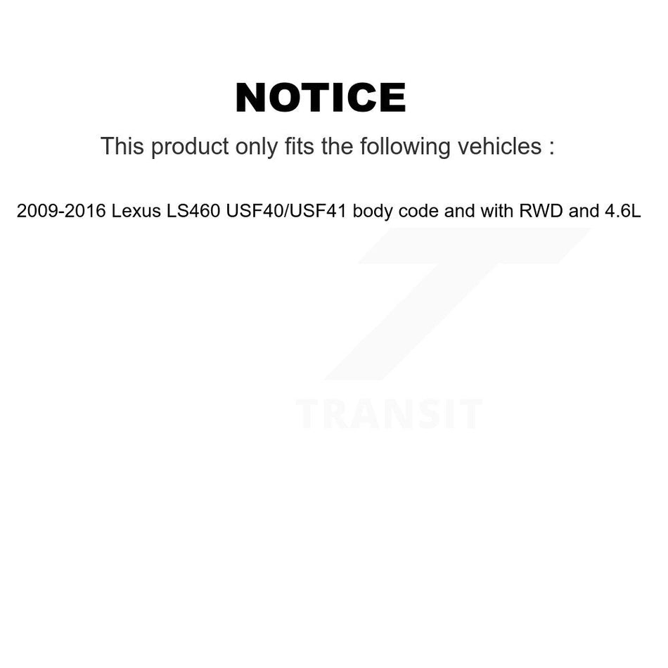 Front Brake Pads Wear Sensor (2 Pack) For Lexus LS460 USF40 USF41 body code with RWD 4.6L KSE-100356