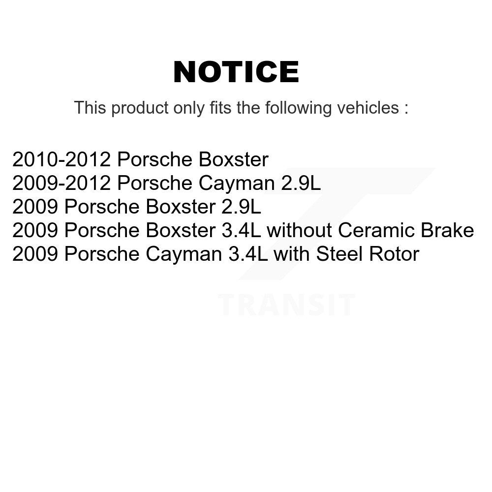 Front Rear Brake Pads Wear Sensor (2 Pack) For Porsche Boxster Cayman KSE-100372