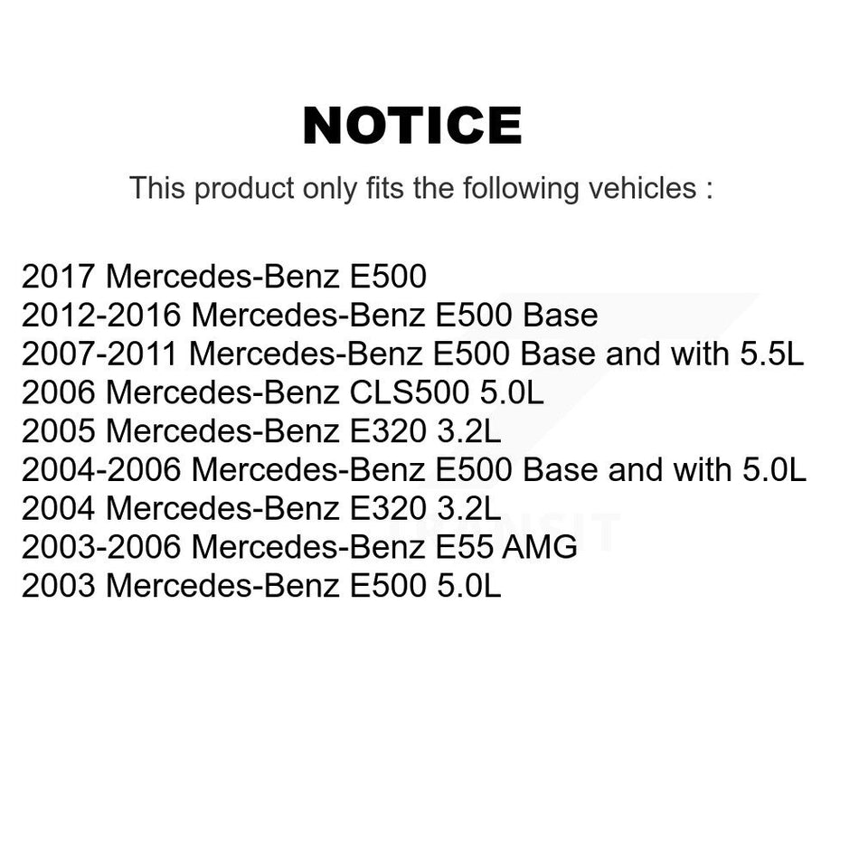 Front Rear Brake Pads Wear Sensor (2 Pack) For Mercedes-Benz E320 E500 CLS500 E55 AMG KSE-100395