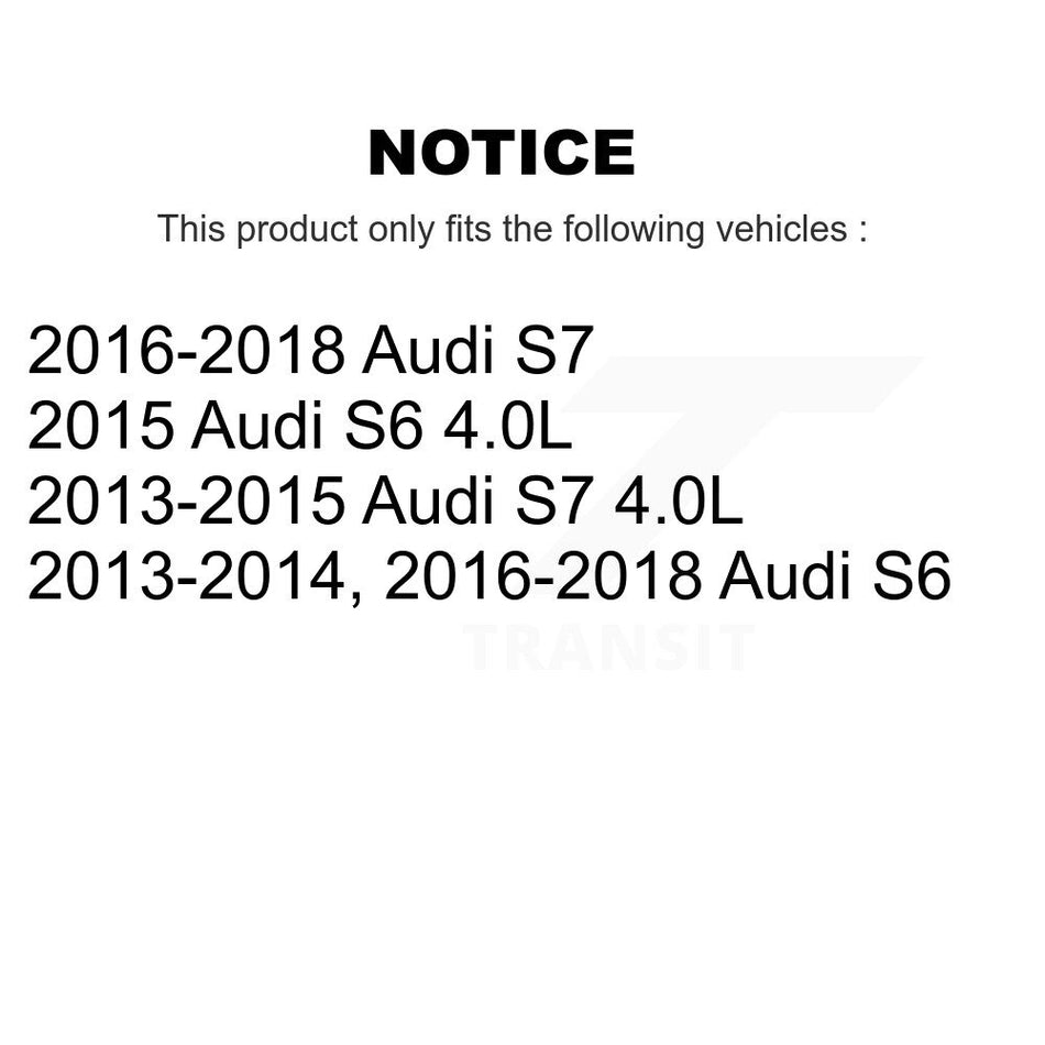 Front Rear Brake Pads Wear Sensor (4 Pack) For Audi S6 S7 KSE-100406