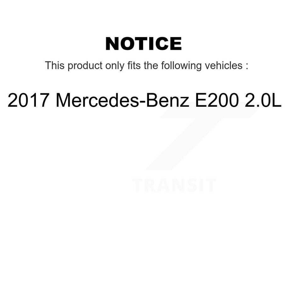 Front Rear Brake Pads Wear Sensor (4 Pack) For 2017 Mercedes-Benz E200 2.0L KSE-100421