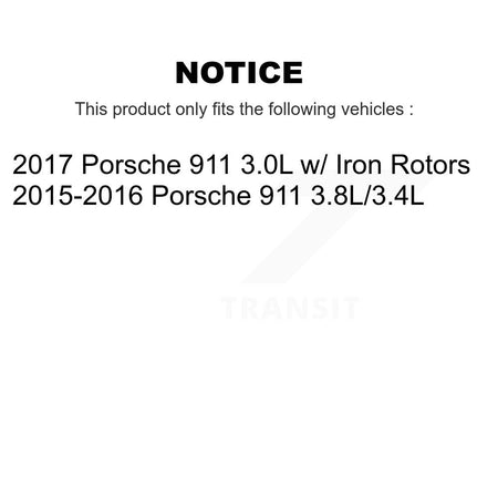 Front Rear Brake Pads Wear Sensor (4 Pack) For Porsche 911 KSE-100423