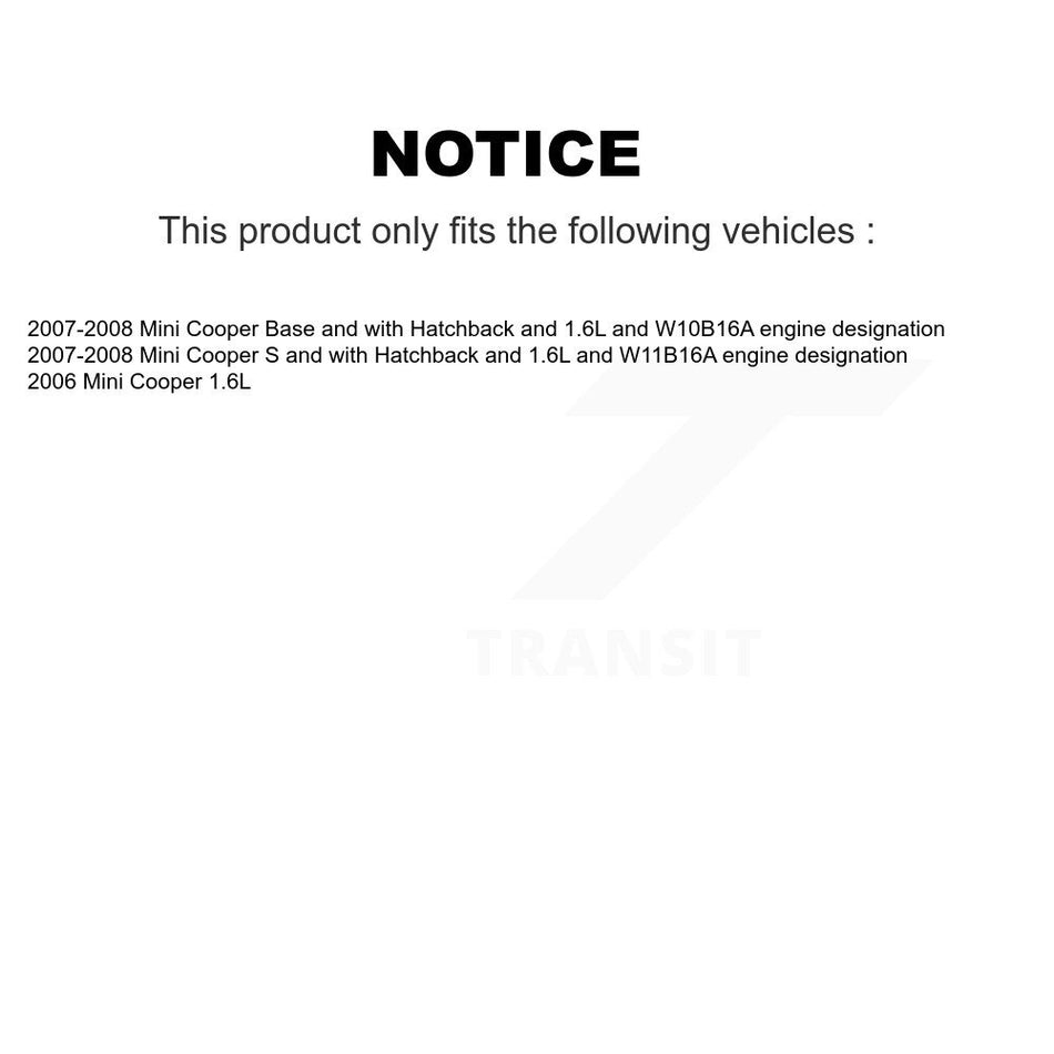 Front Rear Brake Pads Wear Sensor (4 Pack) For Mini Cooper KSE-100431