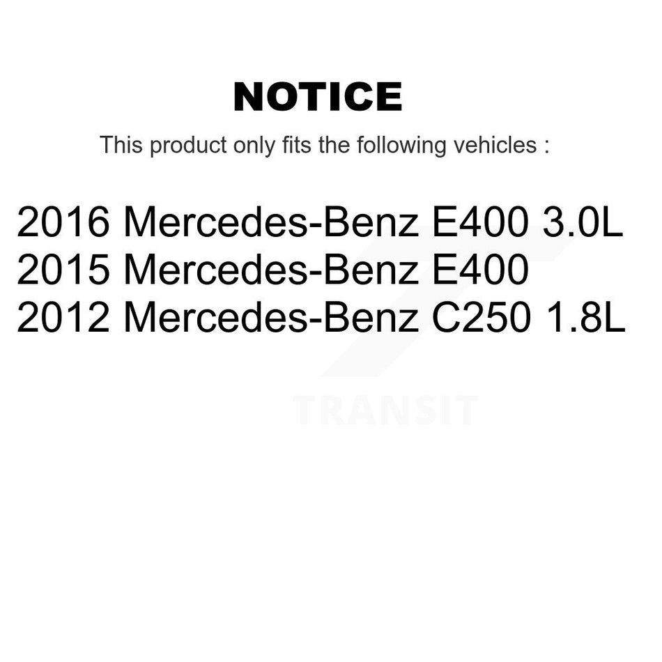 Front Rear Brake Pads Wear Sensor (4 Pack) For Mercedes-Benz C250 E400 KSE-100438