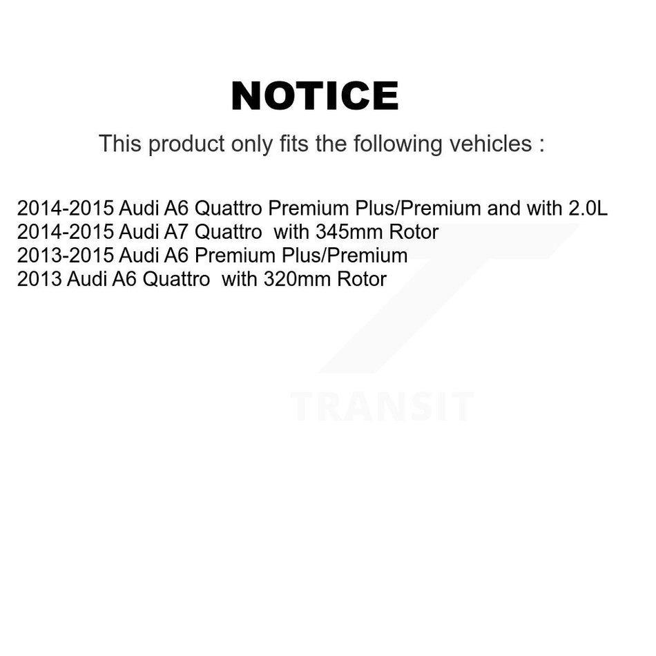 Front Rear Brake Pads Wear Sensor (4 Pack) For Audi A6 Quattro A7 KSE-100454