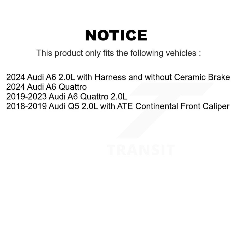 Front Rear Brake Pads Wear Sensor (4 Pack) For Audi Q5 A6 Quattro KSE-100482
