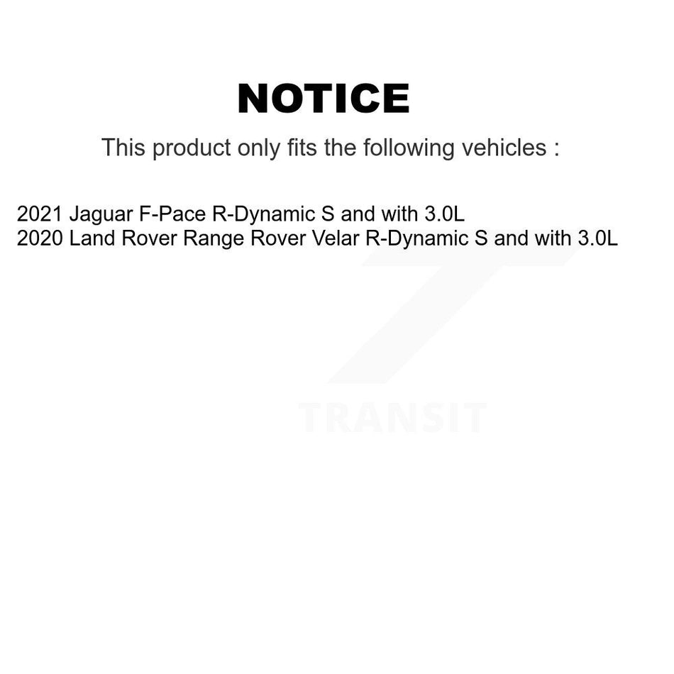 Rear Brake Pads Wear Sensor (2 Pack) For Land Rover Range Velar Jaguar F-Pace KSE-100504