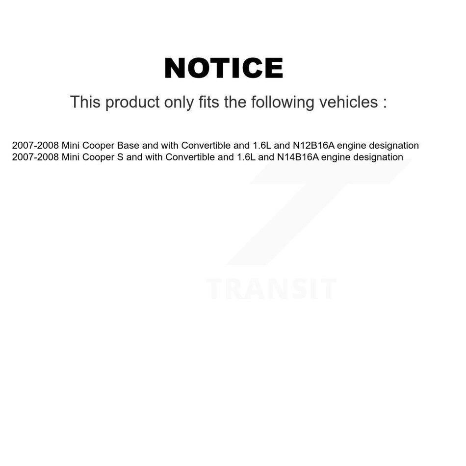 Front Rear Brake Pads Wear Sensor (4 Pack) For Mini Cooper KSE-100508