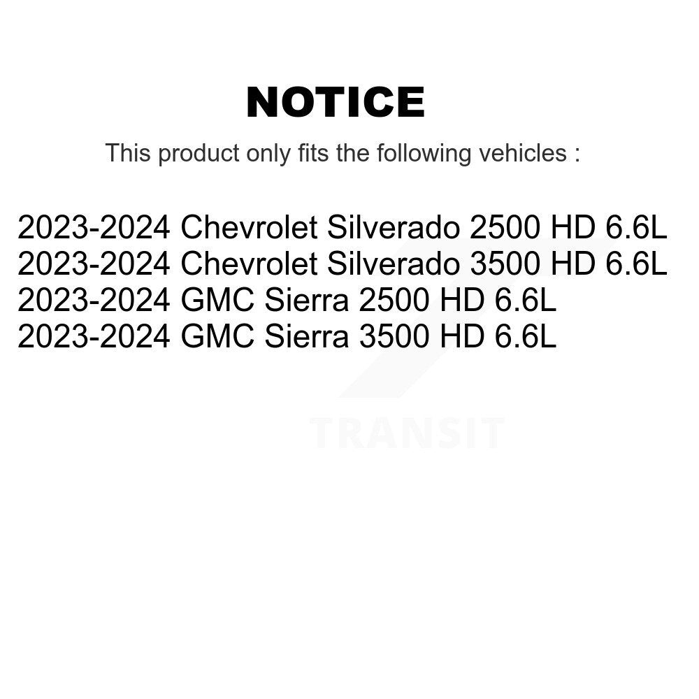 Rear Brake Pads Wear Sensor (2 Pack) For GMC Chevrolet Sierra 2500 HD Silverado 3500 6.6L KSE-100516
