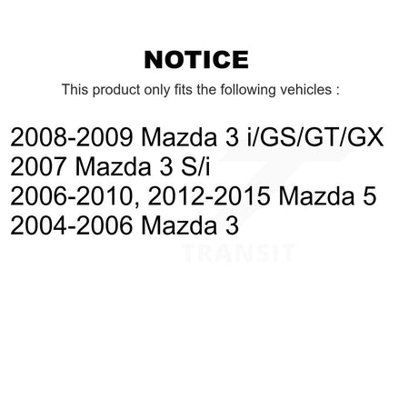 Rear Shock Absorber And Strut Mount Kit For Mazda 3 5 KSH-100222