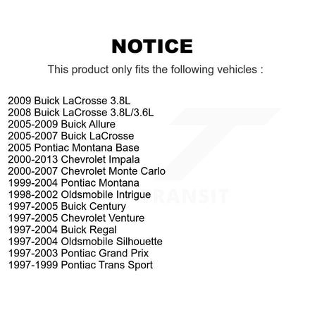 Front Suspension Strut Mount Kit For Chevrolet Impala Buick LaCrosse Pontiac Allure KSH-100263