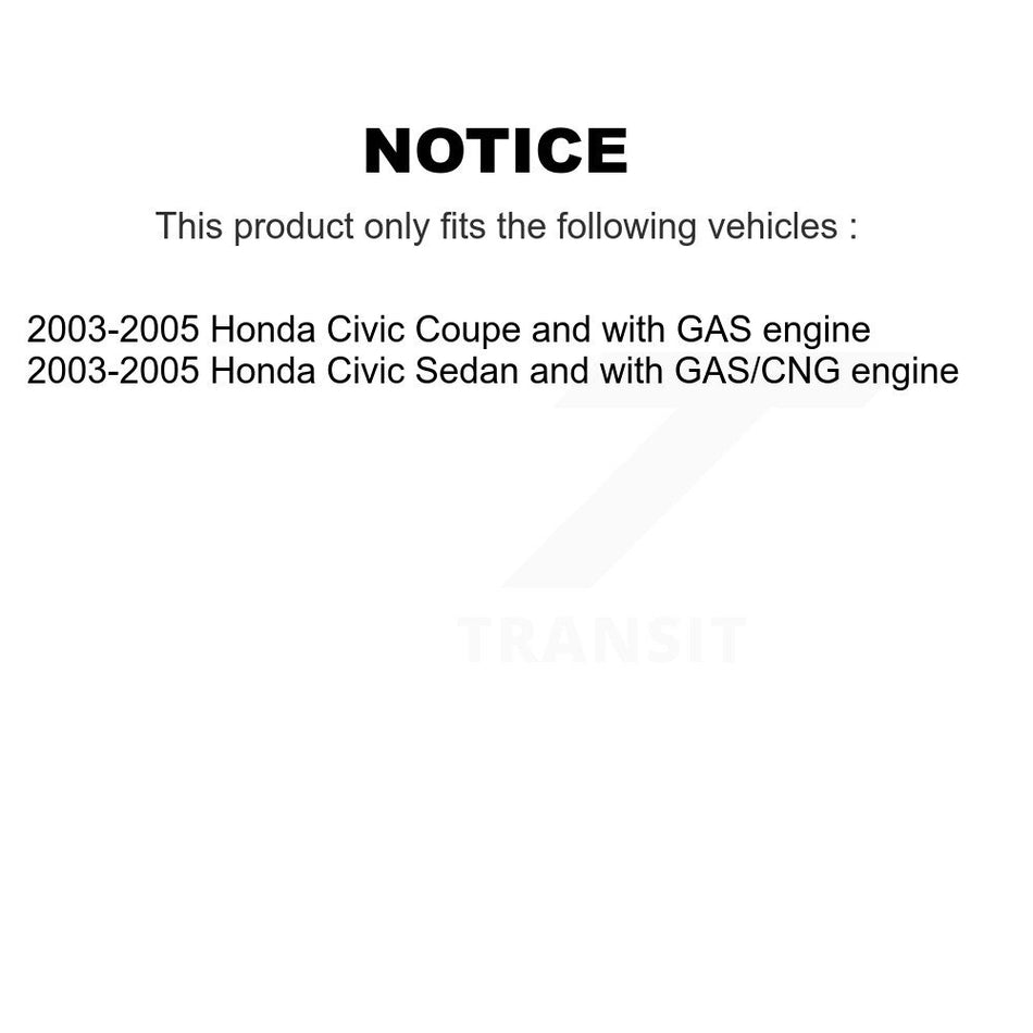 Front Left Suspension Strut And Mount Kit For Honda Civic KSH-100279