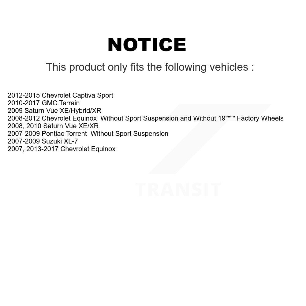 Front Left Suspension Strut Mount Kit For Chevrolet Equinox GMC Terrain Pontiac Vue KSH-100295