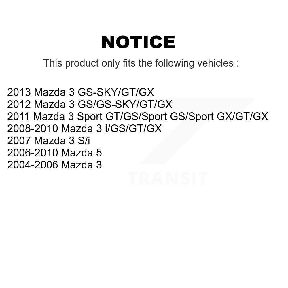 Front Left Suspension Strut And Mount Kit For Mazda 3 5 KSH-100305