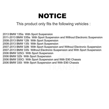 Front Left Suspension Strut & Mount Kit For BMW 328i 335i 128i 135i 325i 330i 335is KSH-100318