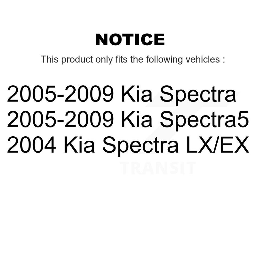 Rear Left Suspension Strut And Mount Kit For Kia Spectra Spectra5 KSH-100409