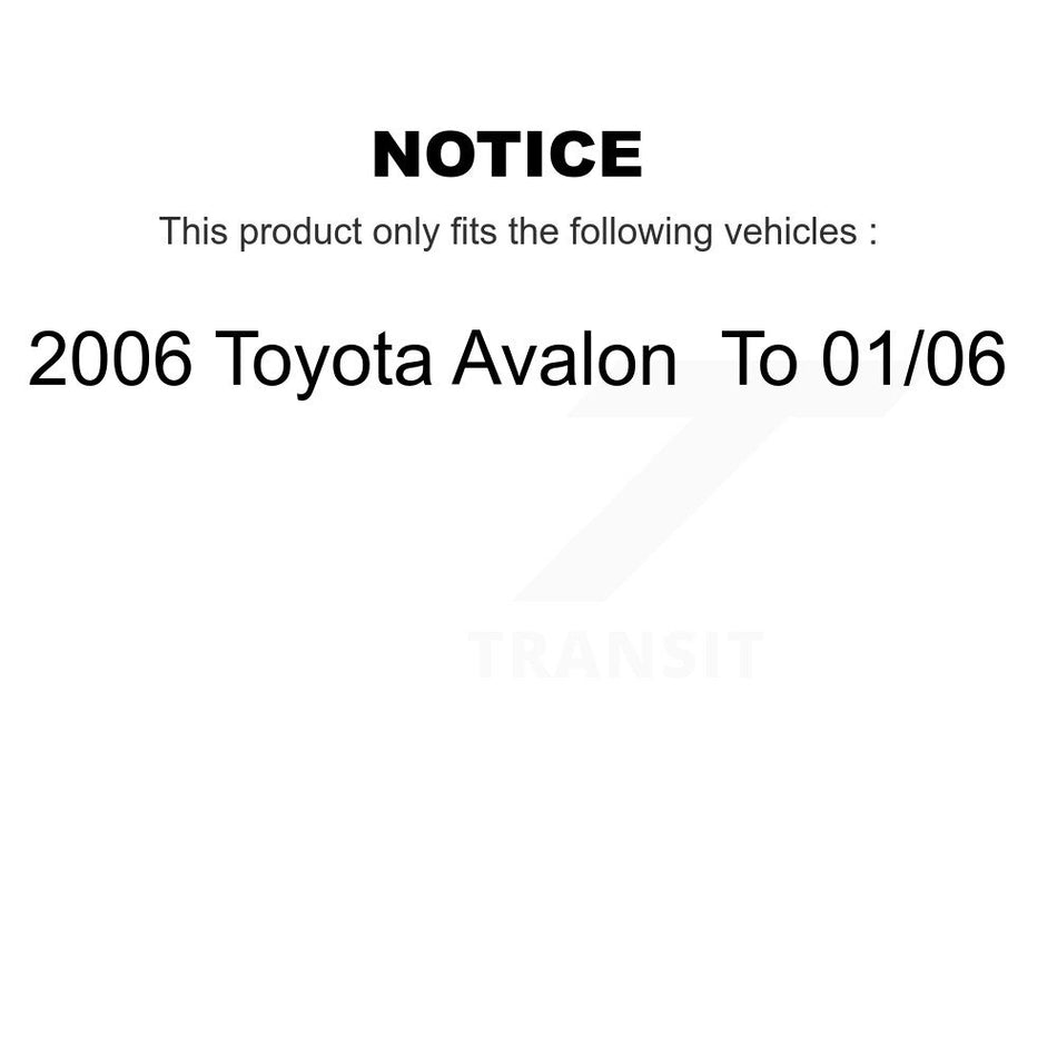 Rear Right Suspension Strut And Mount Kit For 2006 Toyota Avalon To 01 06 KSH-100416
