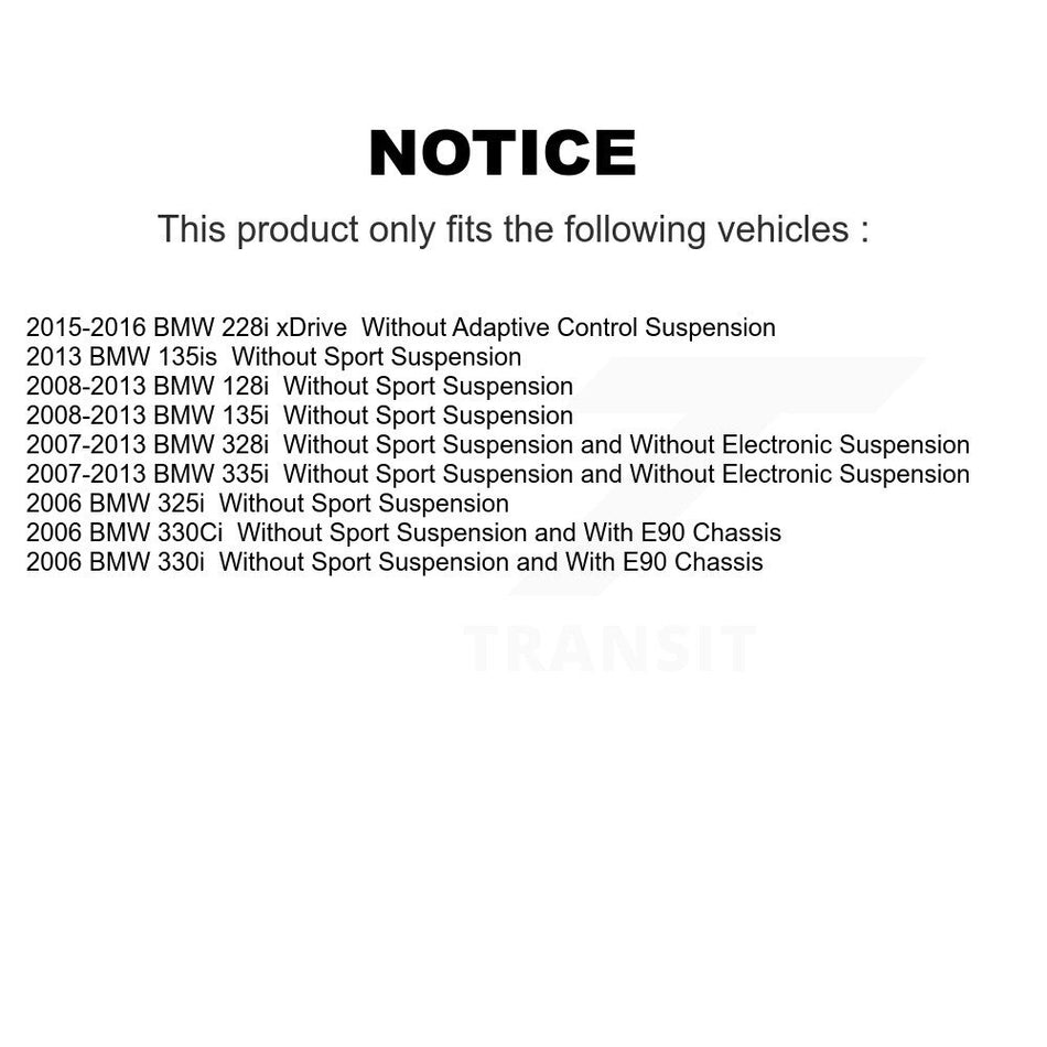 Front Suspension Strut Mount Kit For BMW 328i 335i 128i 135i 325i 228i xDrive 330i KSH-100430