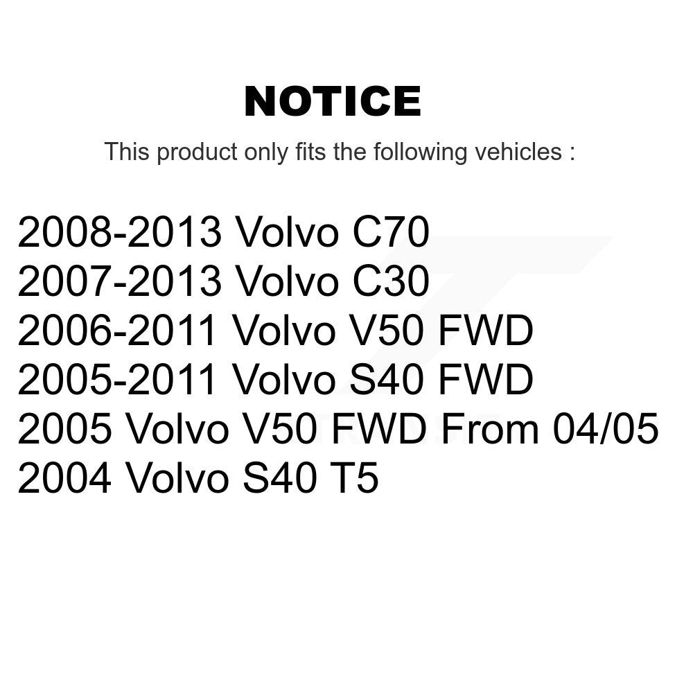 Front Suspension Strut And Mount Kit For Volvo S40 C30 V50 C70 KSH-100453