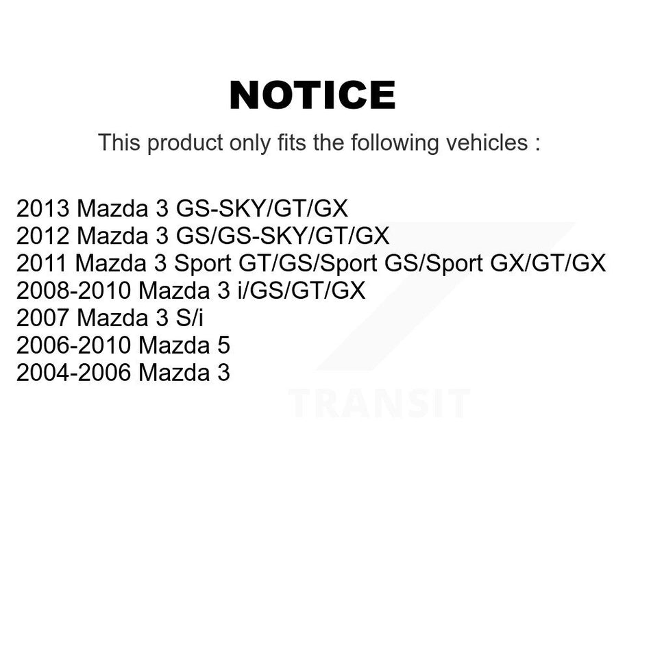 Front Suspension Strut And Mount Kit For Mazda 3 5 KSH-100464