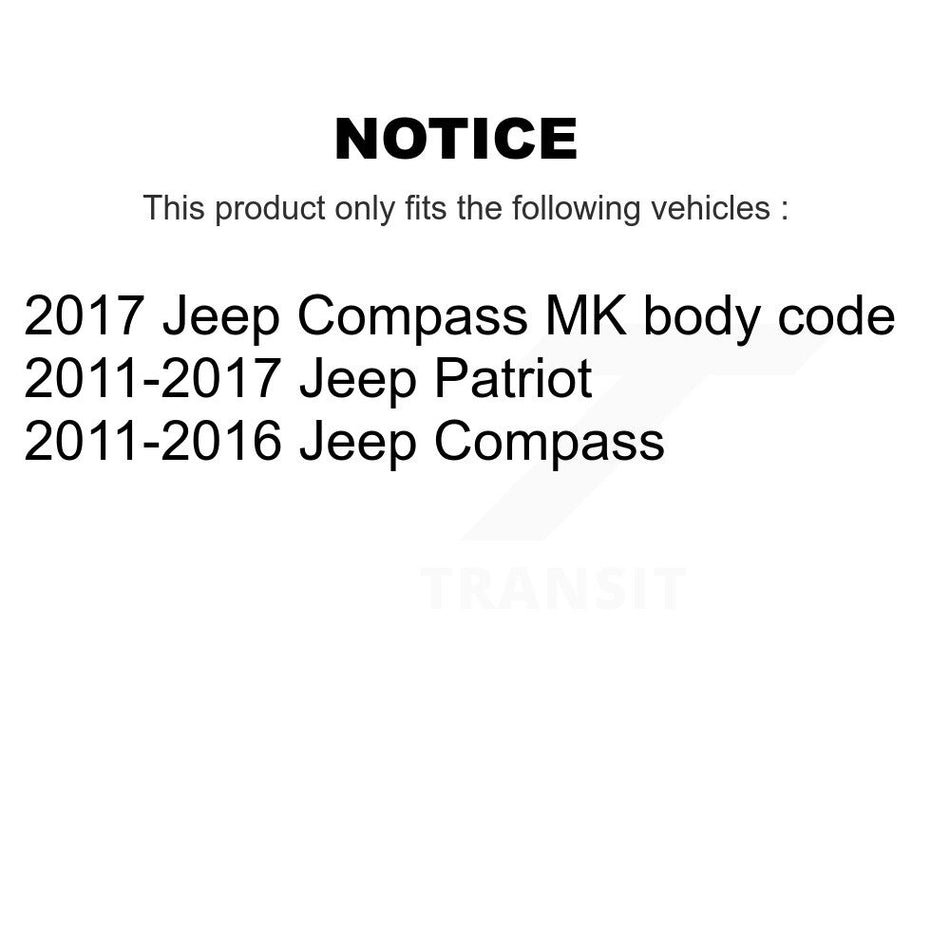 Rear Suspension Strut And Mount Kit For Jeep Patriot Compass KSH-100492