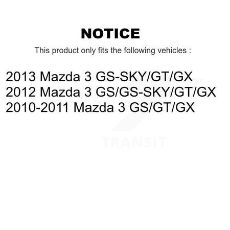 Front suspension Strut Rear Shock absorber & Hardware Kit (8Pc) For Mazda 3 KSH-100545